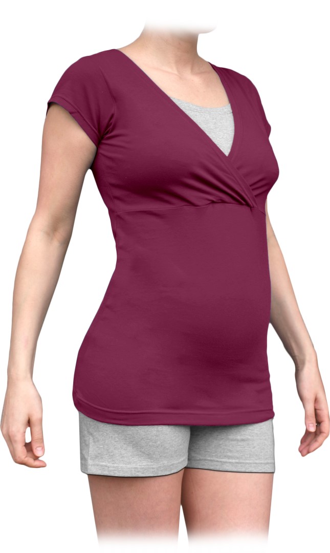 Ladies Breastfeeding Pregnancy Nightdress Size S,M,L,XL Maternity Long Sleeve 