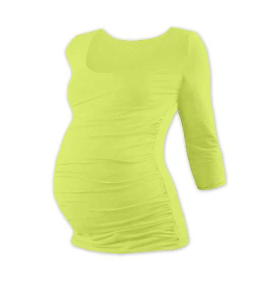Maternity T-shirt Johanka, 3/4 sleeve, LIGHT GREEN