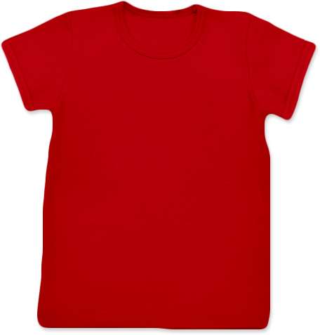 Shirt für Kinder, kurze Ärmel, rot