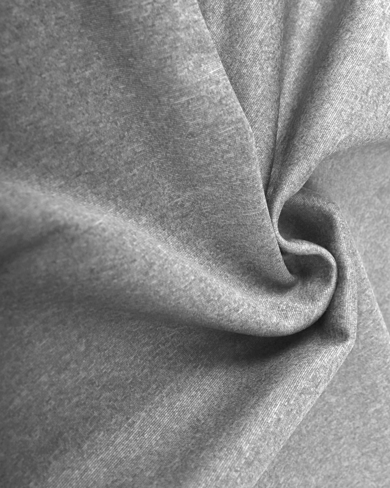 Softshell zimní s fleecem, 1 metr, šedý melír
