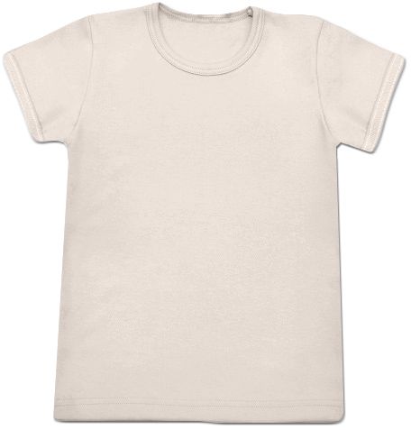 Children's T-shirt, short sleeve, beige