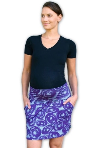 Maternity skirt with pockets Simona, PRINT01