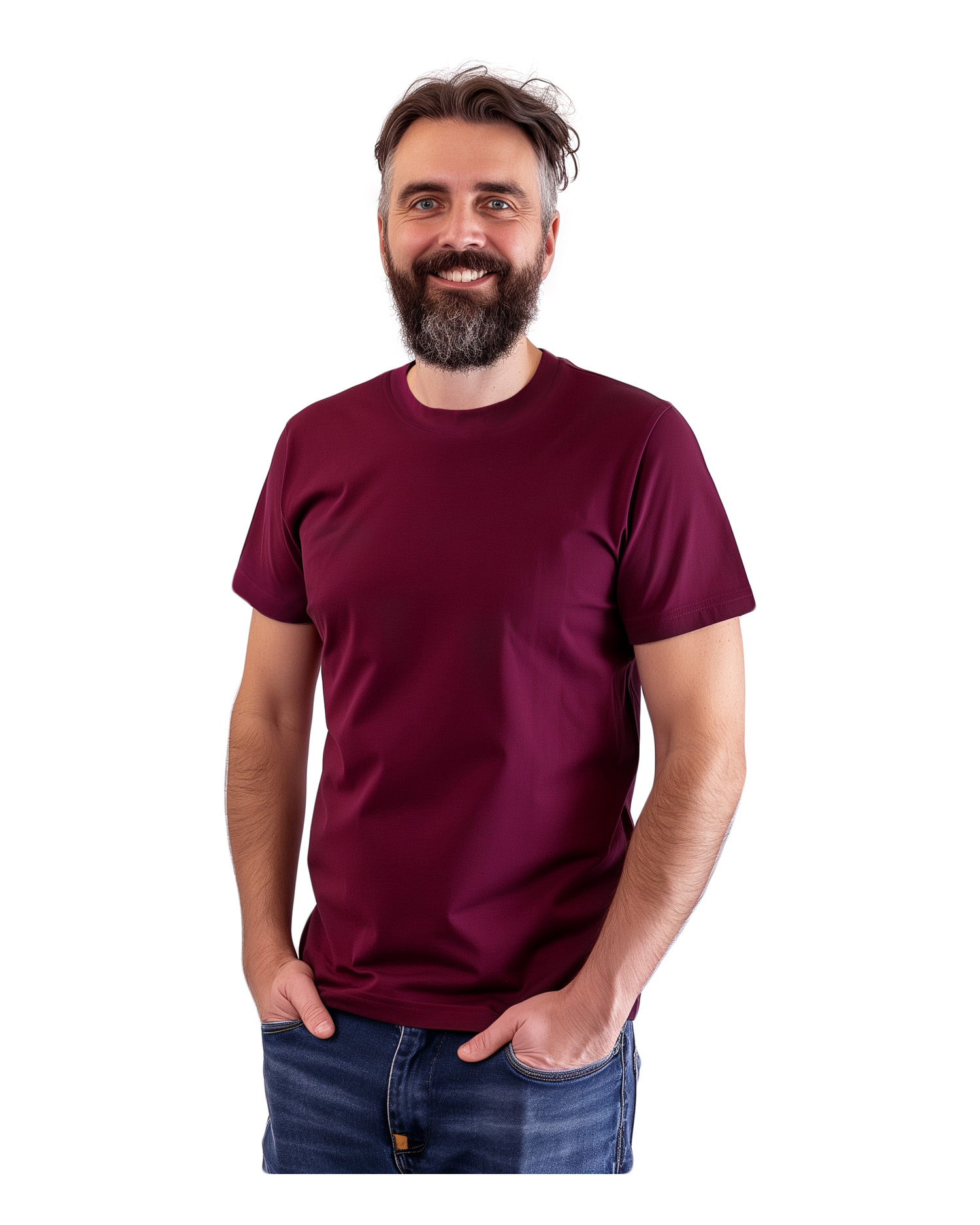 Men’s T-shirt Marek, short sleeve, cyklamen