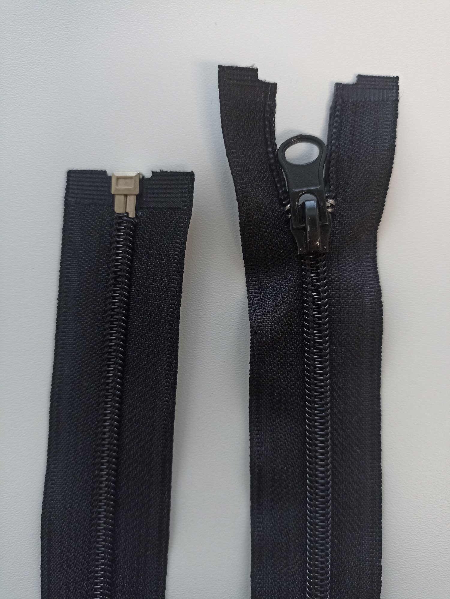 Spiral zipper 6mm, black, DIFFERENT LENGTHS