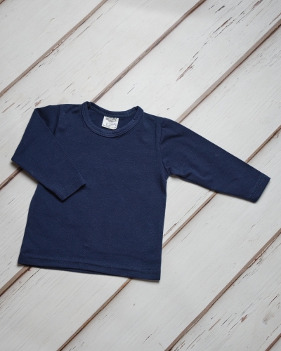 Children's T-shirt, long sleeve, dark blue