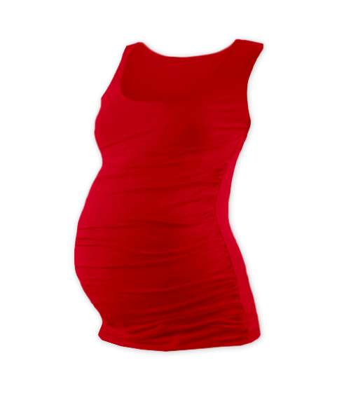 T-shirt for pregnant women Johanka, no sleeves, RED