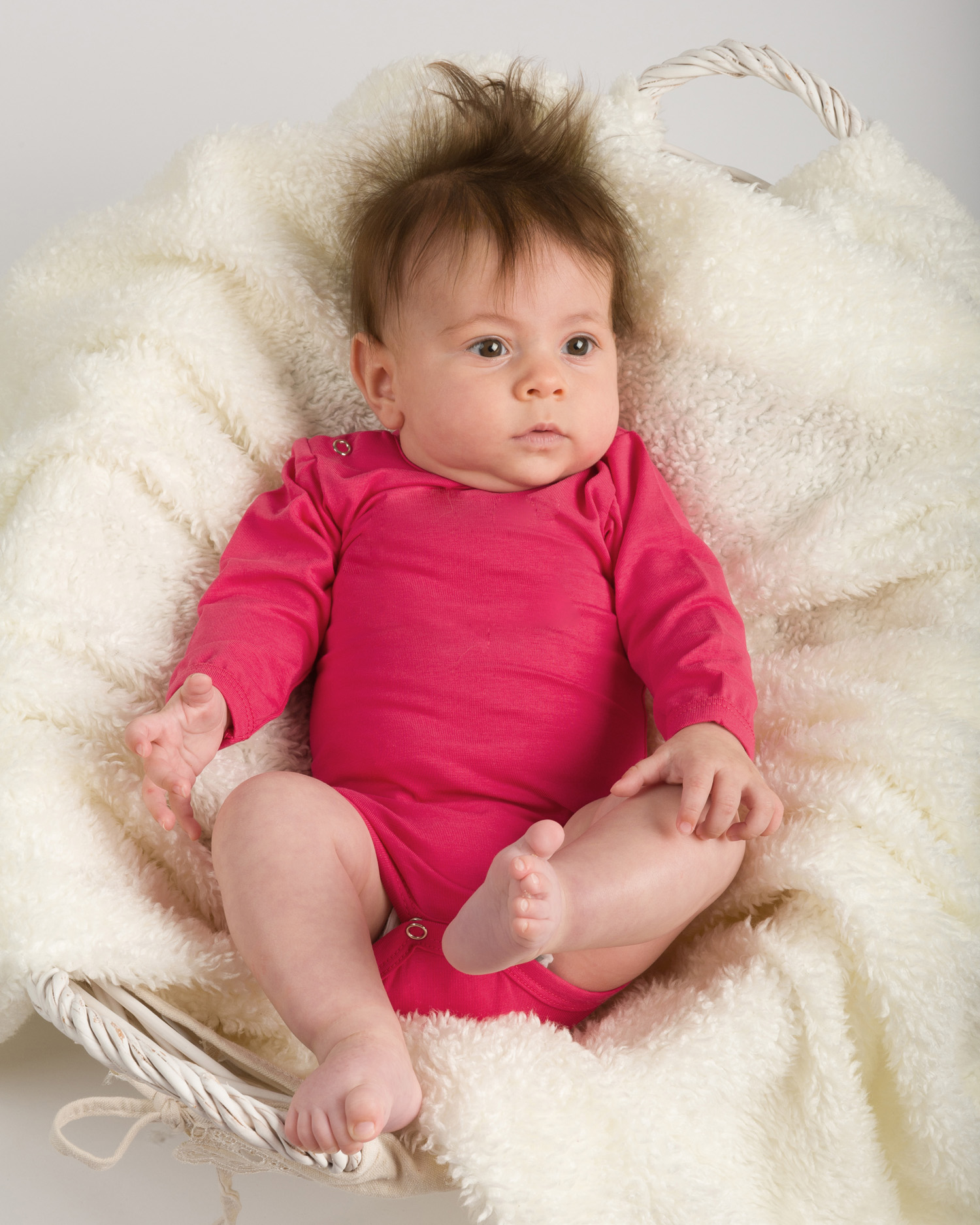 Baby bodysuit onesie, salmon pink