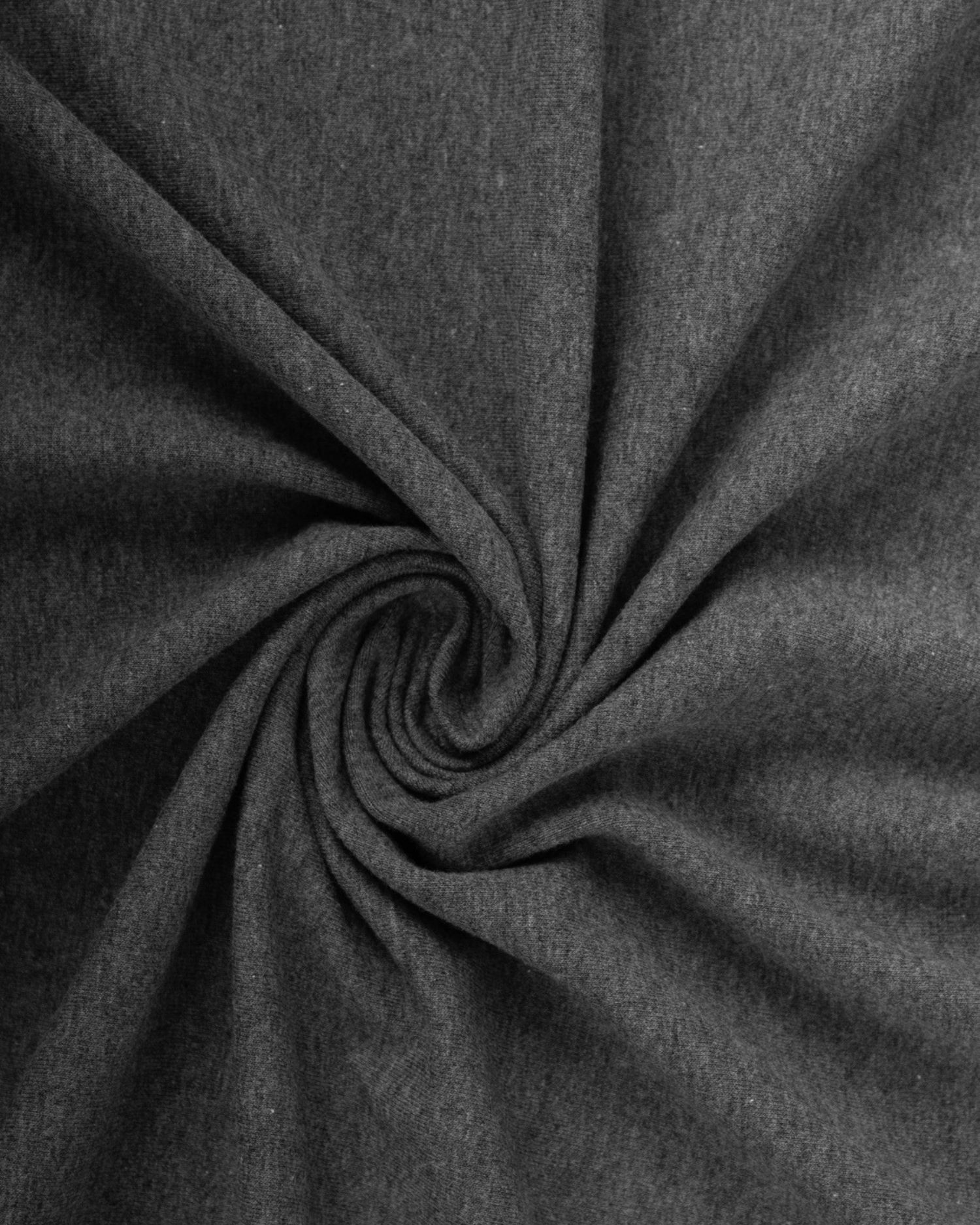 Cotton single Jersey with elastane, 1 meter, 235gr/m2, dark grey melange