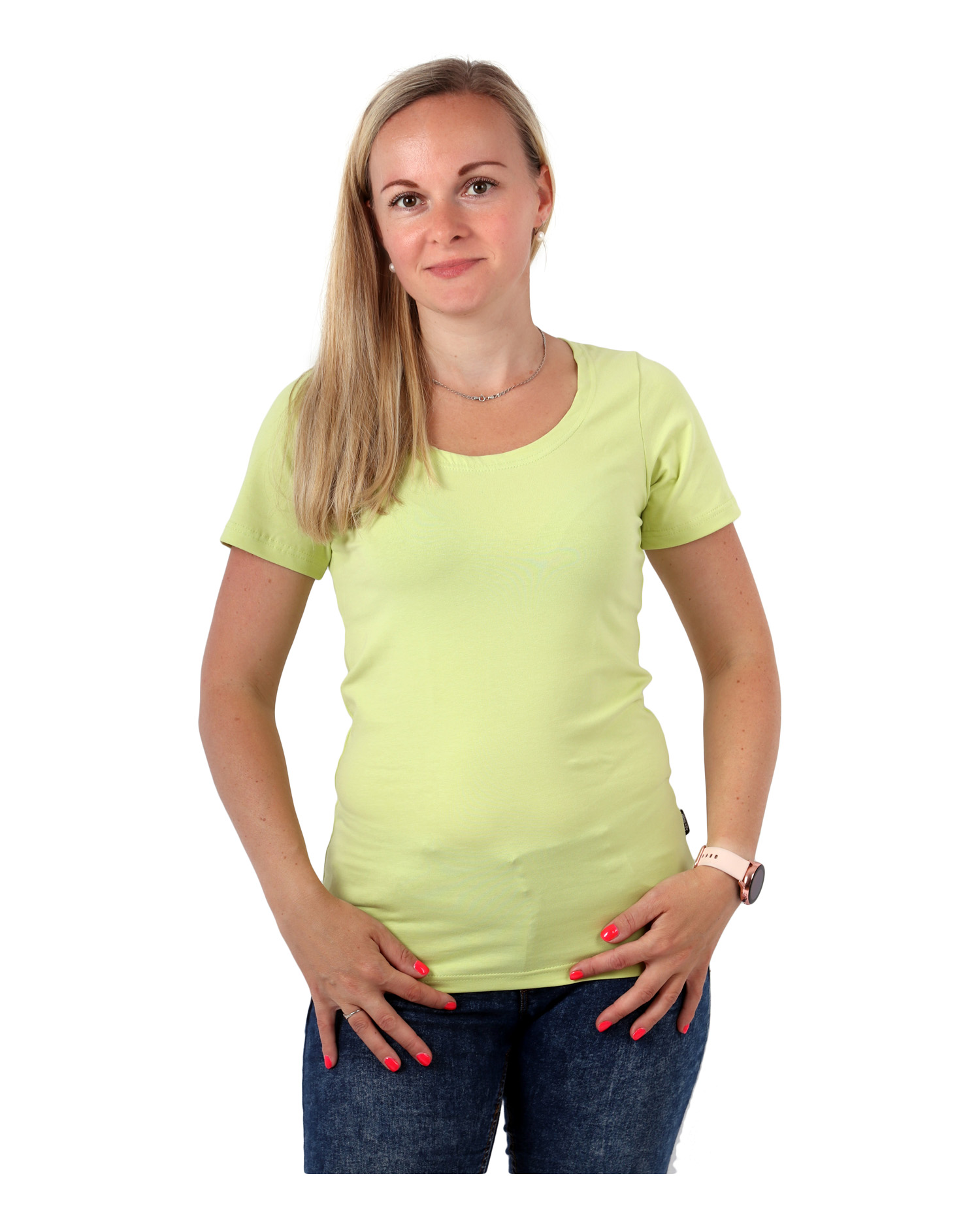 Women´s T-shirt Brigita, short sleeves, light green