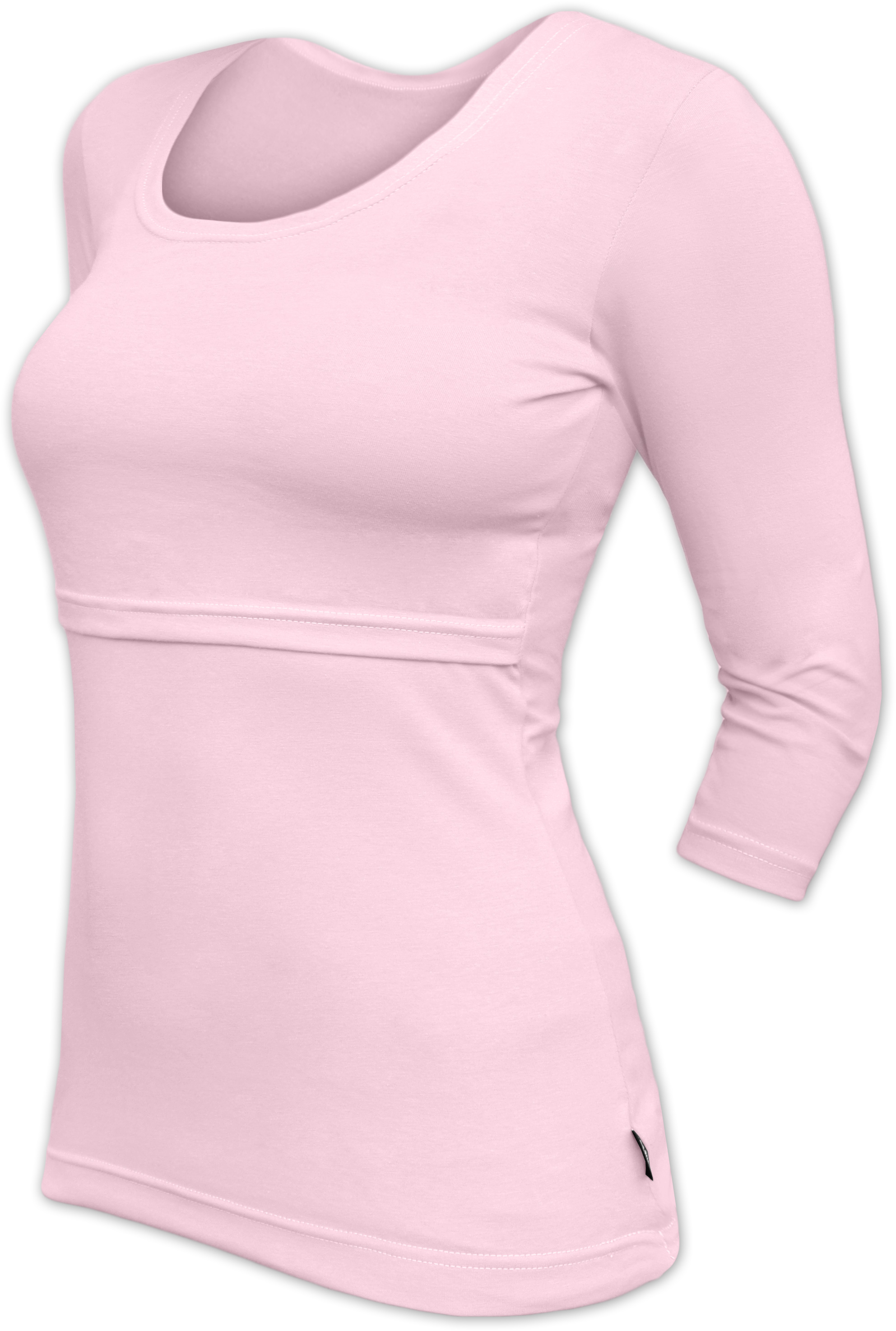 KATERINA- breast-feeding T-shirt 01, 3/4 sleeves, LIGHT PINK S/M