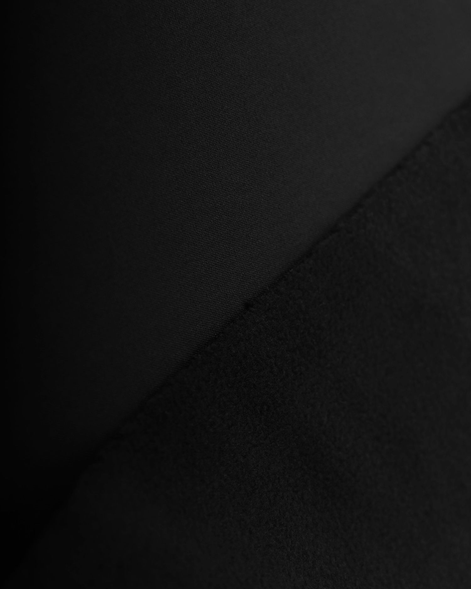 Softshell zimní s fleecem, 1 metr, černý