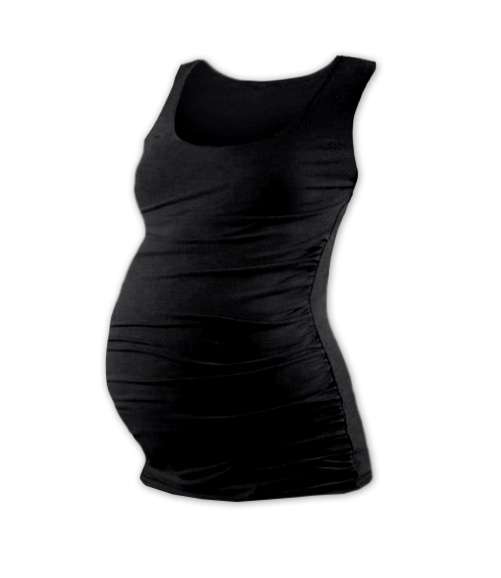 T-shirt for pregnant women Johanka, no sleeves, BLACK