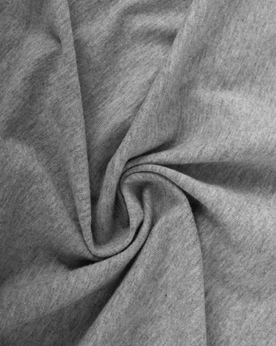 Cotton single Jersey with elastane, 1 meter, 165gr/m2, grey melange