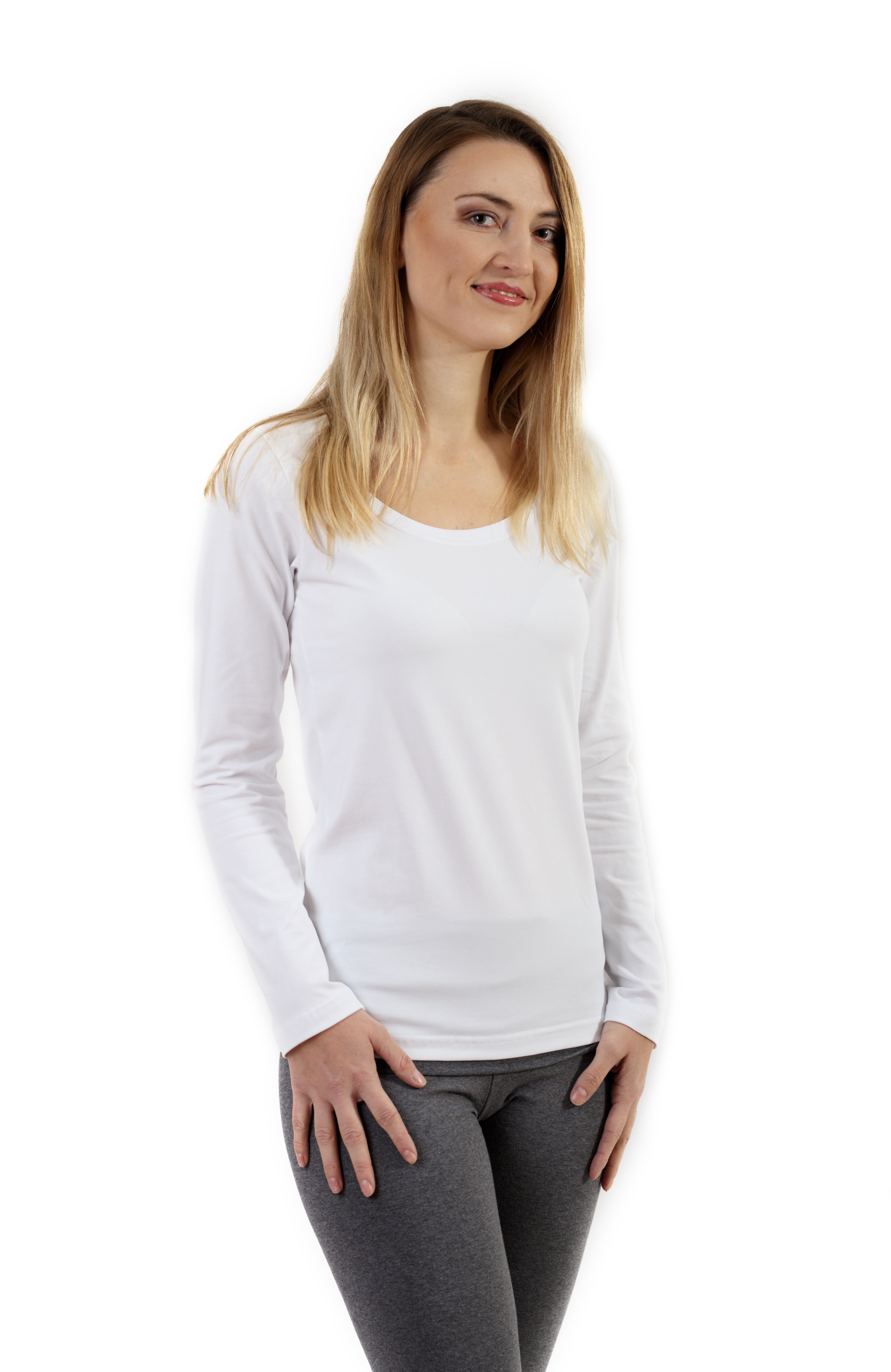Women´s T-shirt Brigita, long sleeves, white