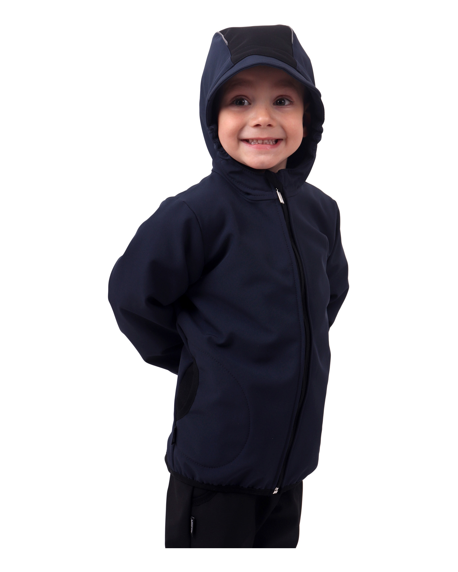 Dětská softshellová bunda, tmavě modrá
