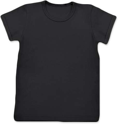 Children's T-shirt, short sleeve, black