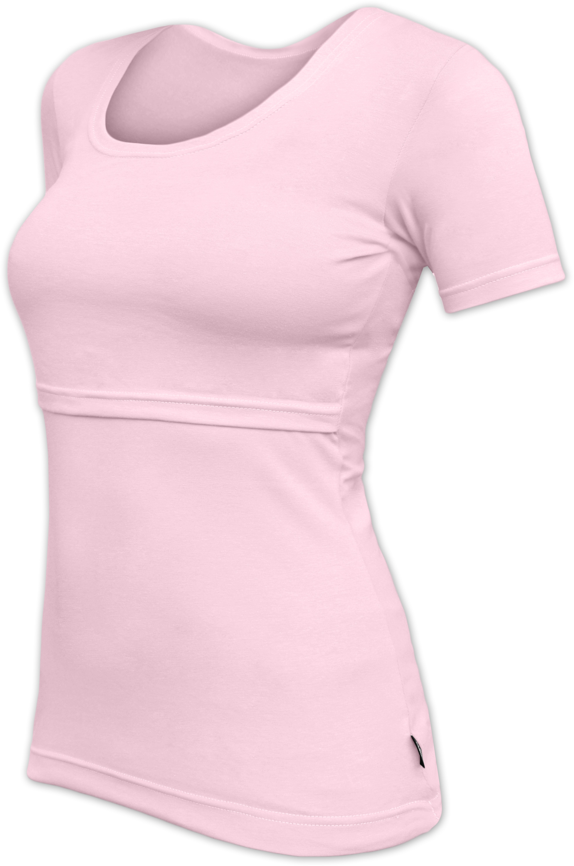 KATERINA- breast-feeding T-shirt 04, short sleeves, LIGHT PINK S/M