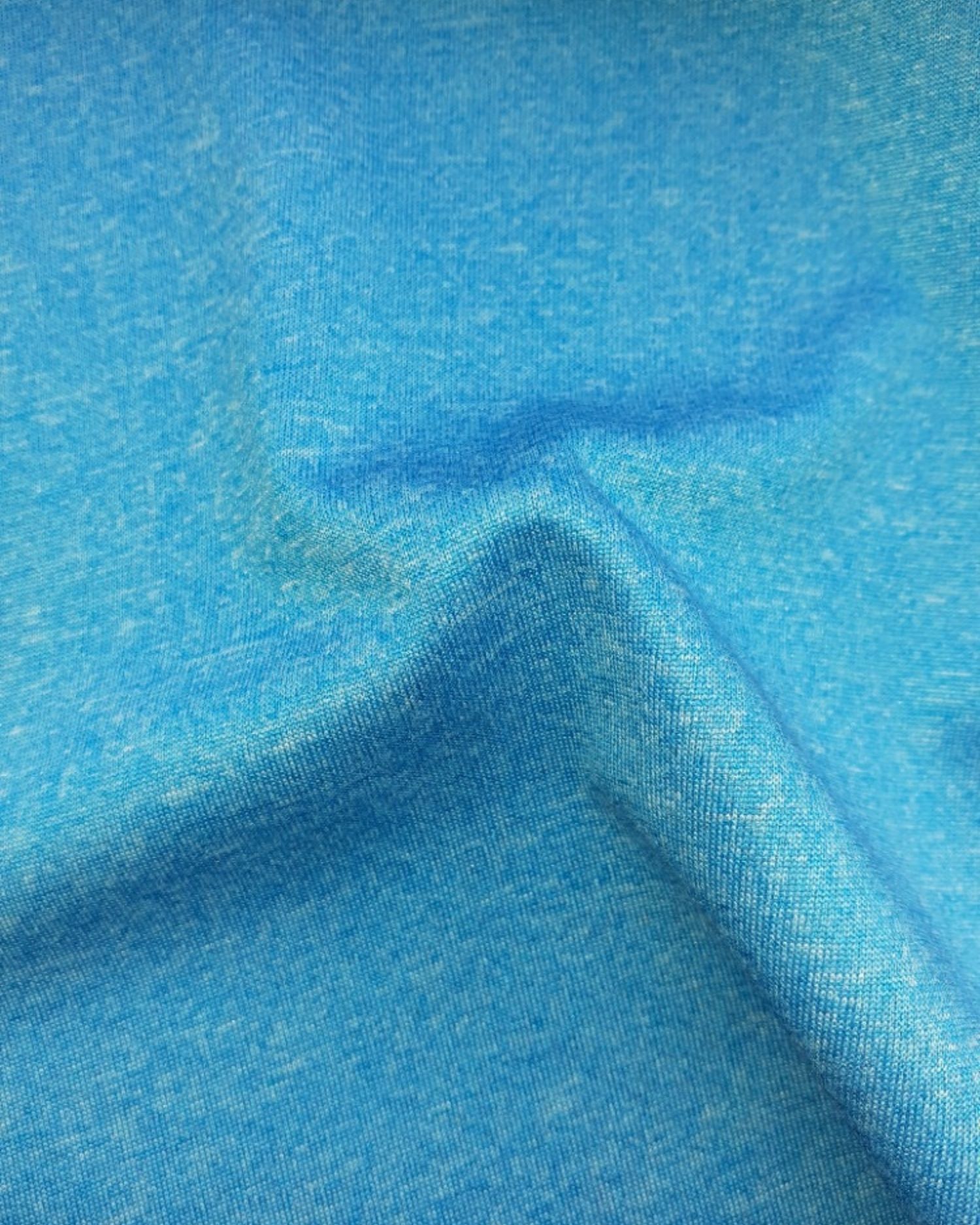 Softshell zimní s fleecem, 1 metr, světle modrý melír