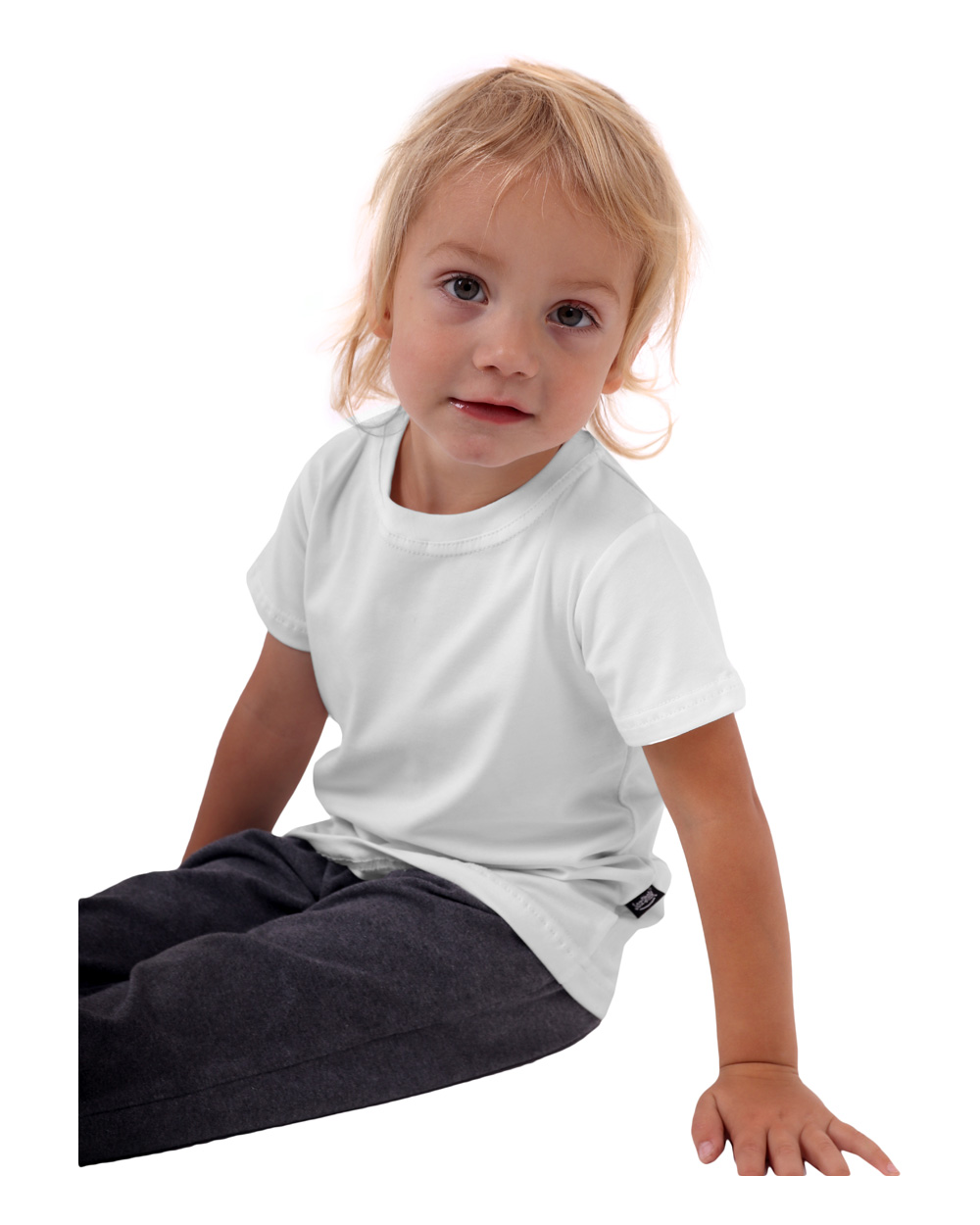 Kinder-T-Shirt, Kurzarm, weiß