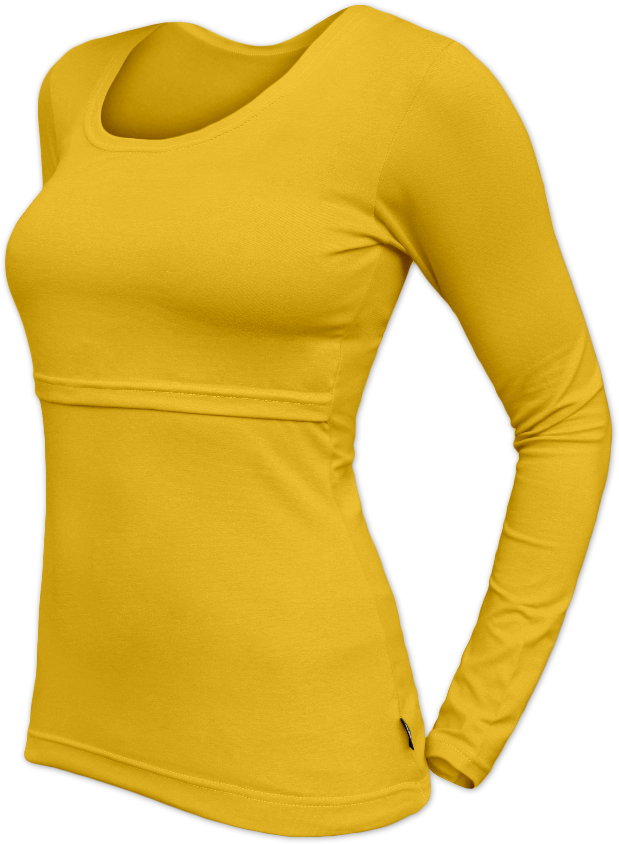 Dojčiace tričko Kateřina, dlhý rukáv, žltooranžové