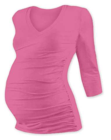Maternity T-shirt Vanda, 3/4 sleeves, PINK