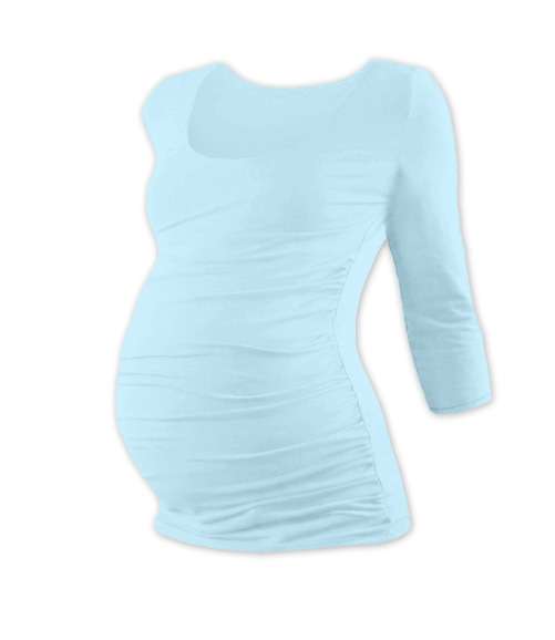 Maternity T-shirt Johanka, 3/4 sleeve, LIGHT BLUE
