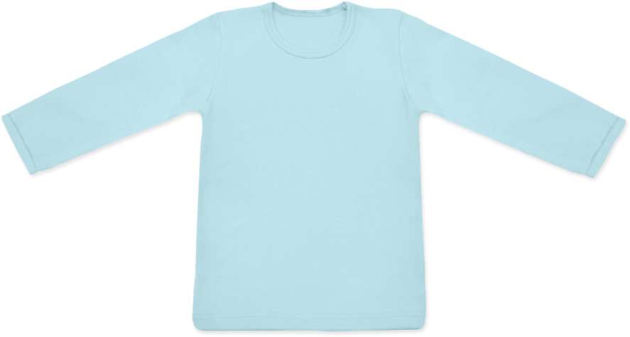 detské tričko DLHÝ RUKÁV s elastanom, SVETLE MODRÁ