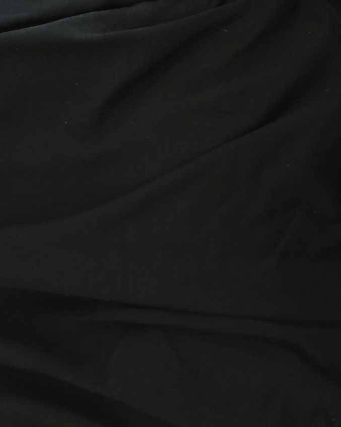Počesaná bavlněná teplákovina s elastanem, 1 metr, 280gr/m2, černá