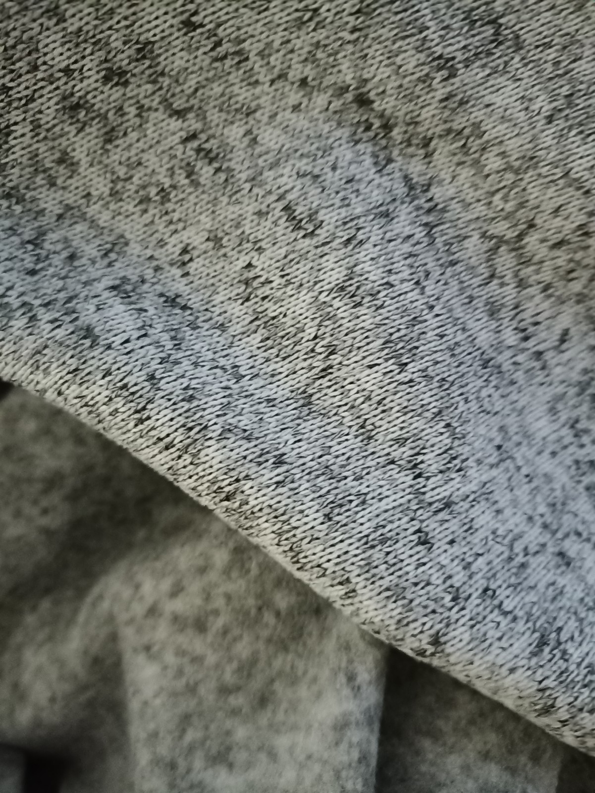 Fleece, 1 meter, gray highlights