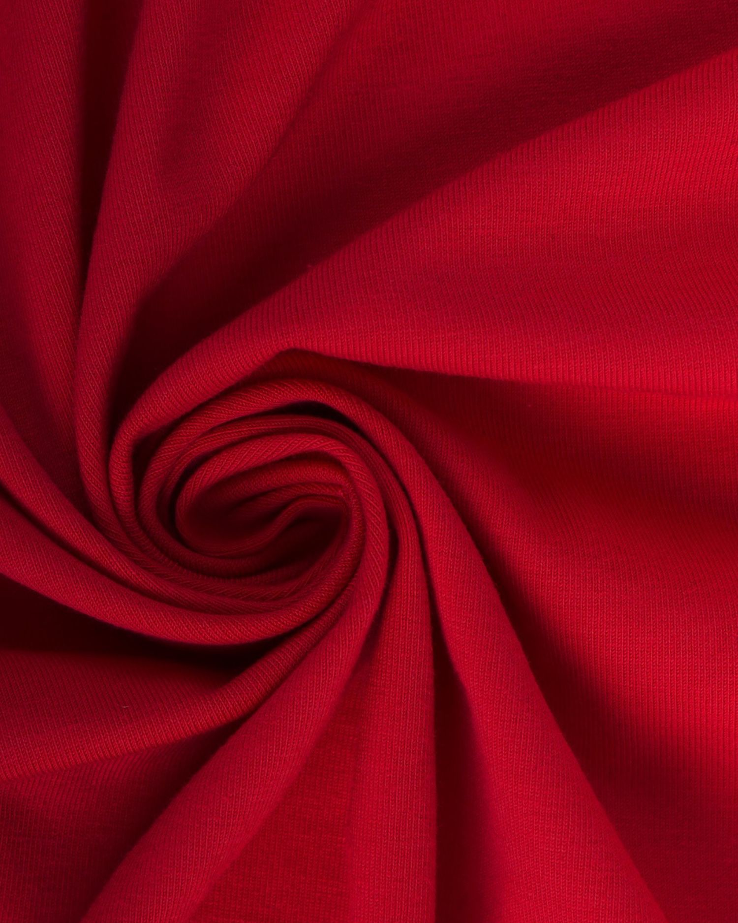 Bavlnený úplet s elastanom, 1 meter, 185gr / m2, červený