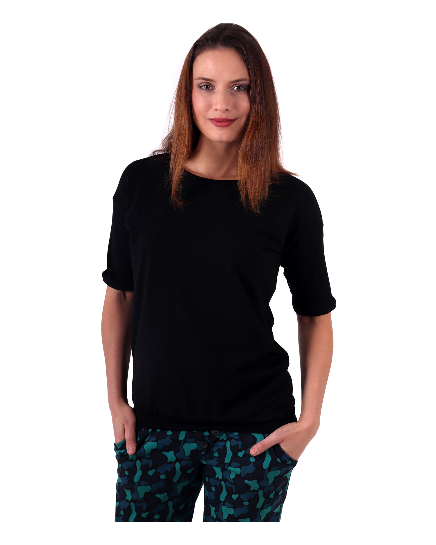 Women´s oversized T-shirt Darina, black