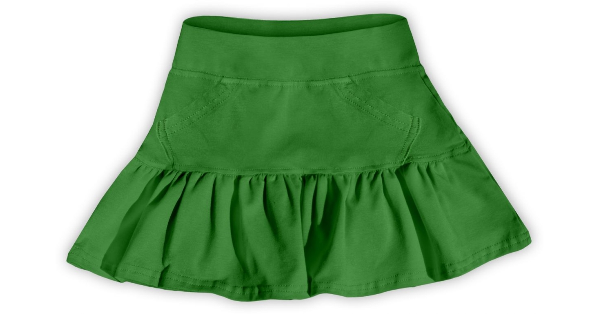 Girl's skirt, dark green | jozanek.com