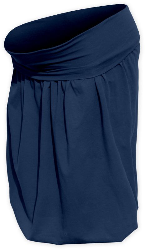 Tehotenská sukňa balónová Sabina, tmavo modrá (jeans)
