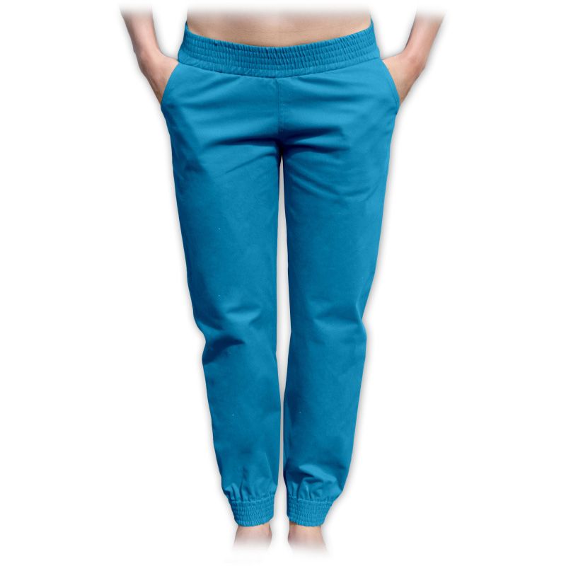těhotenské rifle jeans džíny denim kalhoty pro těhotné barevné L/XL
