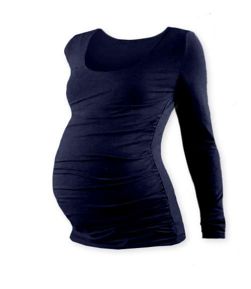 Maternity T-shirt Johanka, long sleeve, DARK BLUE