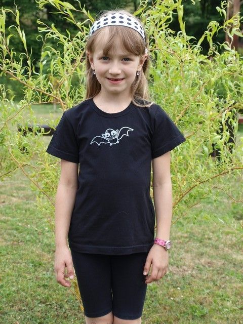 Children's T-shirt, short sleeve, black