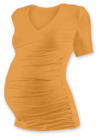 Maternity T-shirt Vanda, short sleeves, APRICOT