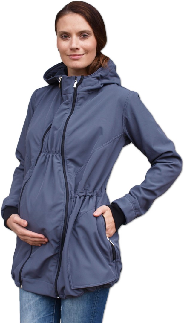 PAVLA 2- maternity and babywearing softshell jacket ( front babywearing ...