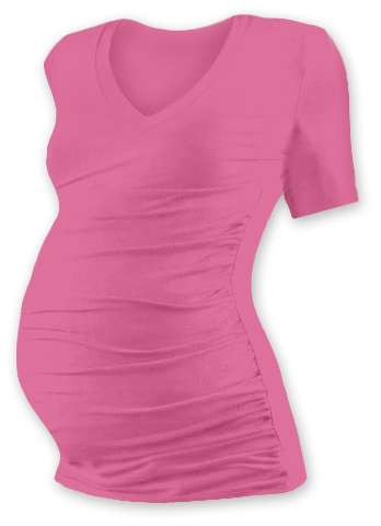Maternity T-shirt Vanda, short sleeves, PINK