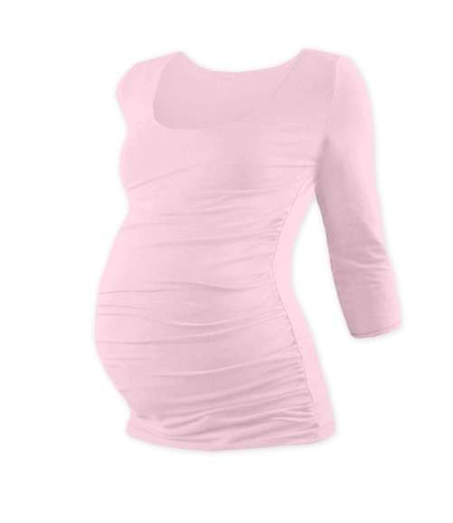 Maternity T-shirt Johanka, 3/4 sleeve, LIGHT PINK
