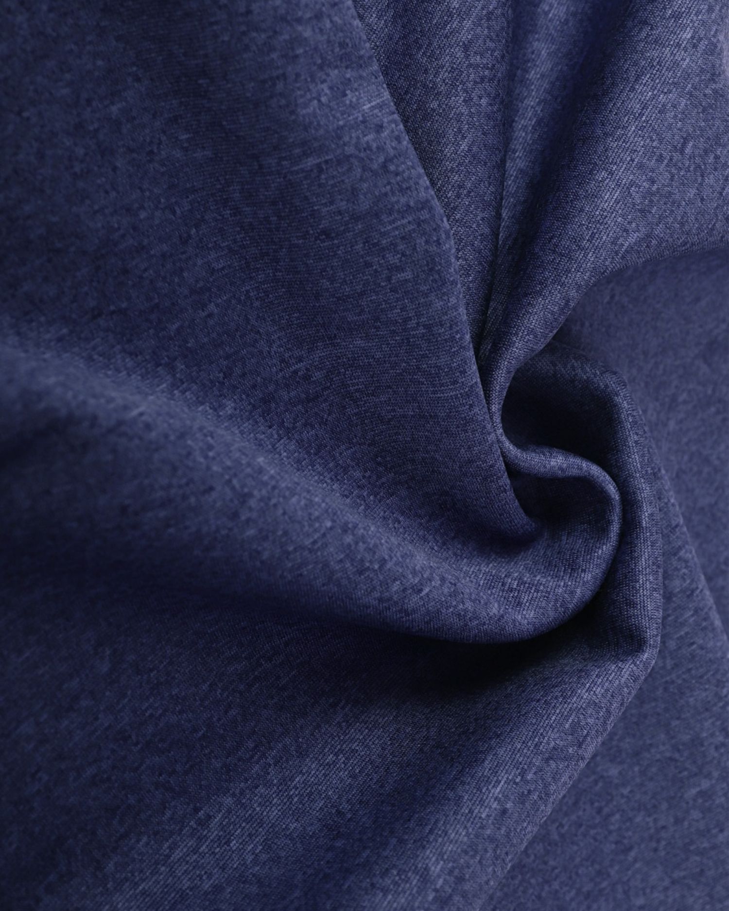 Winter softshell with fleece, 1 meter, dark blue melange