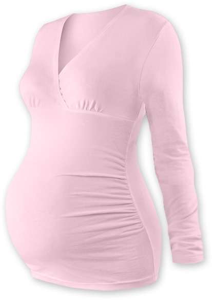 Maternity T-shirt/tunic Barbora, LIGHT PINK