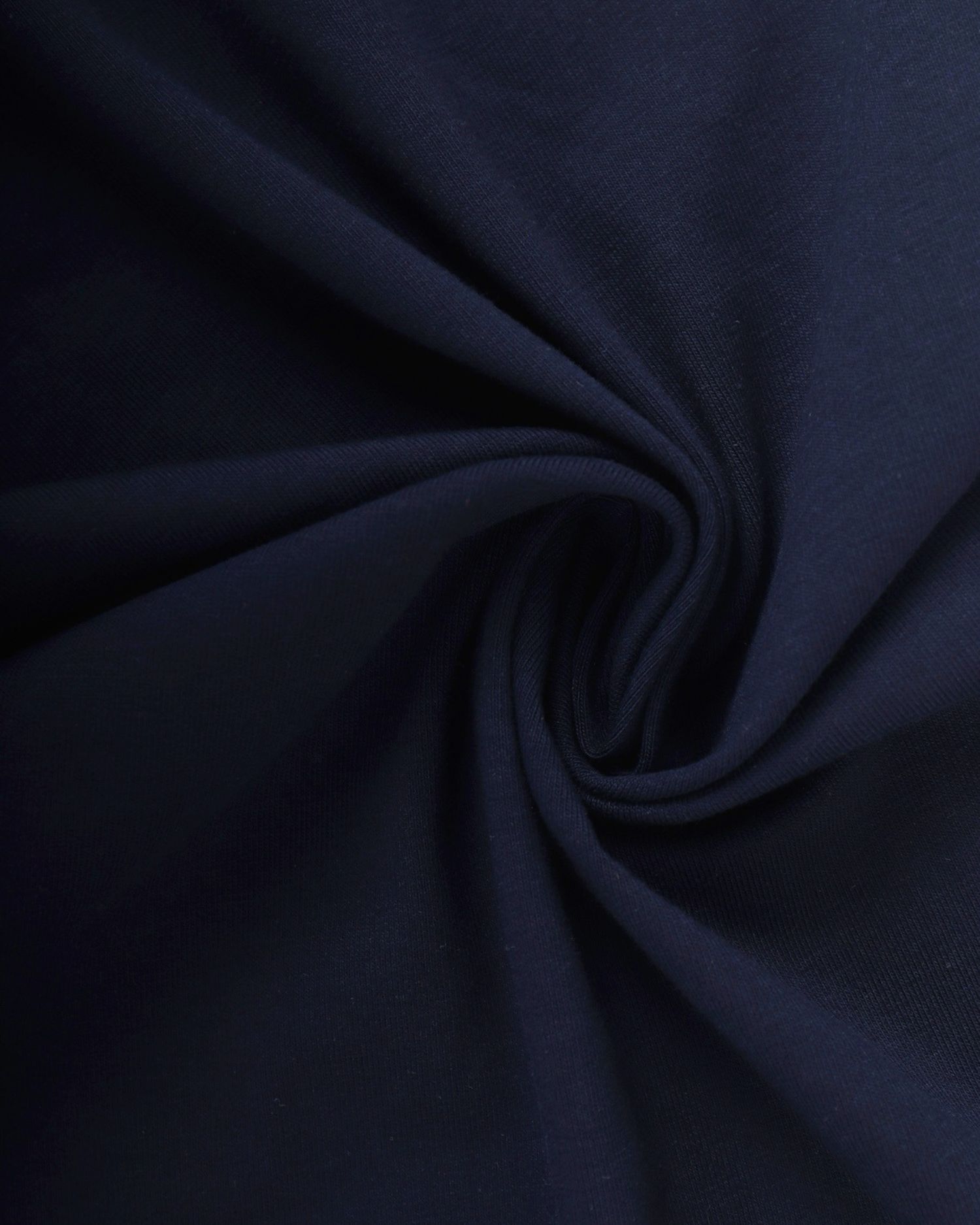 Bavlněný úplet s elastanem, 1 metr, 185gr/m2, tmavě modrý