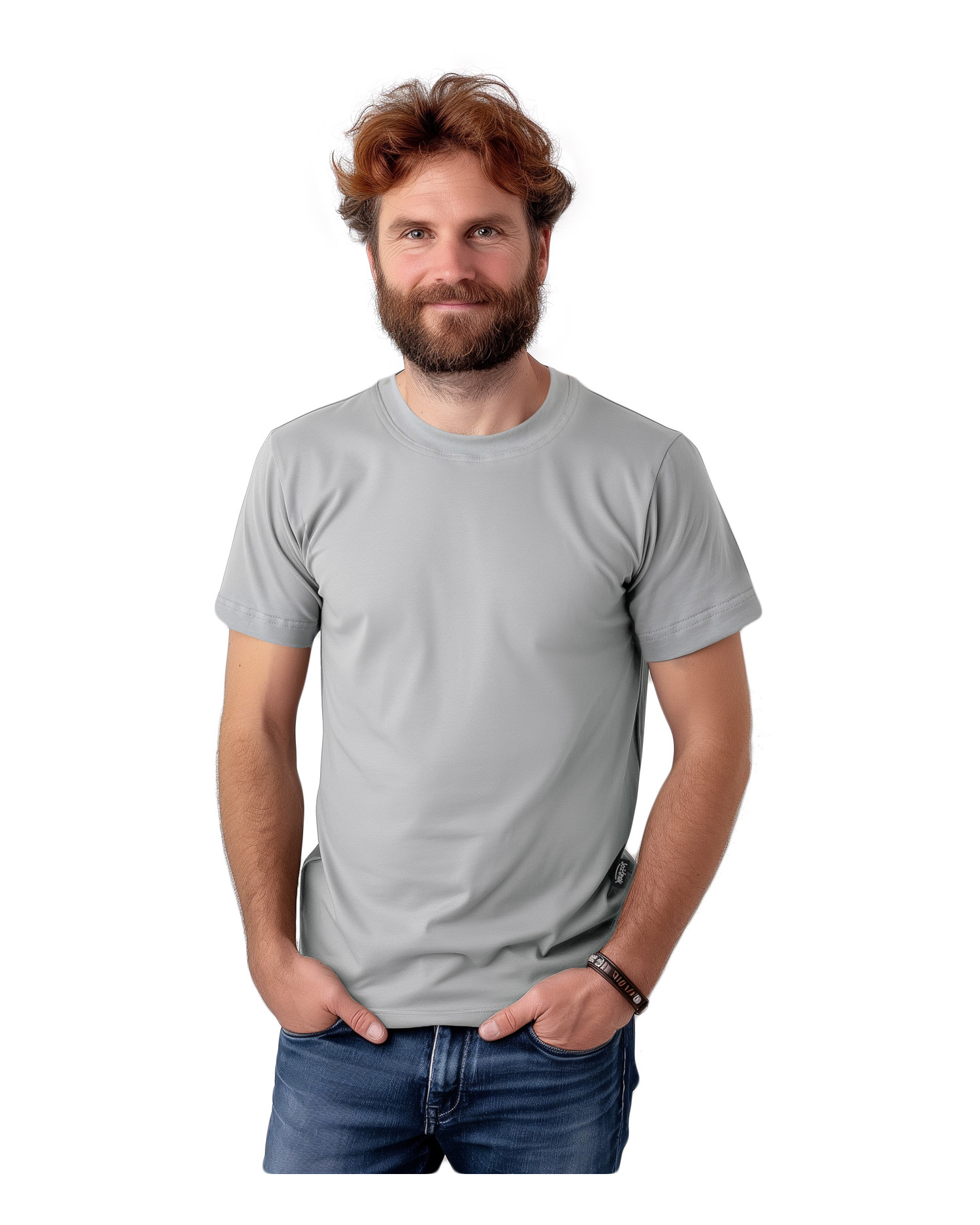 Pánske tričko Marek, krátky rukáv, olivové