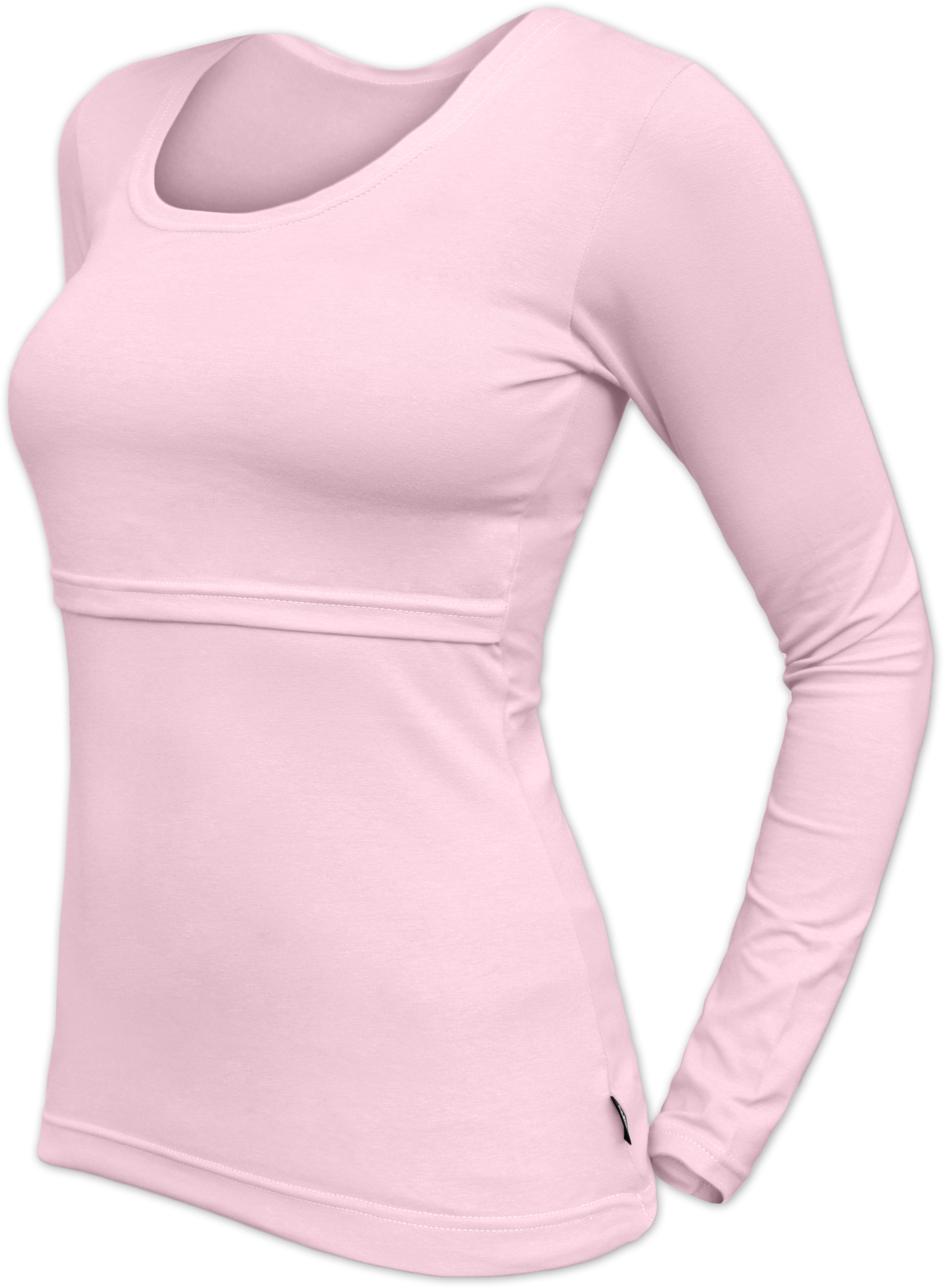 KATERINA- breast-feeding T-shirt, long sleeves, LIGHT PINK S/M