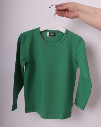 Tričko pro miminko, dlouhý rukáv, tmavě zelené