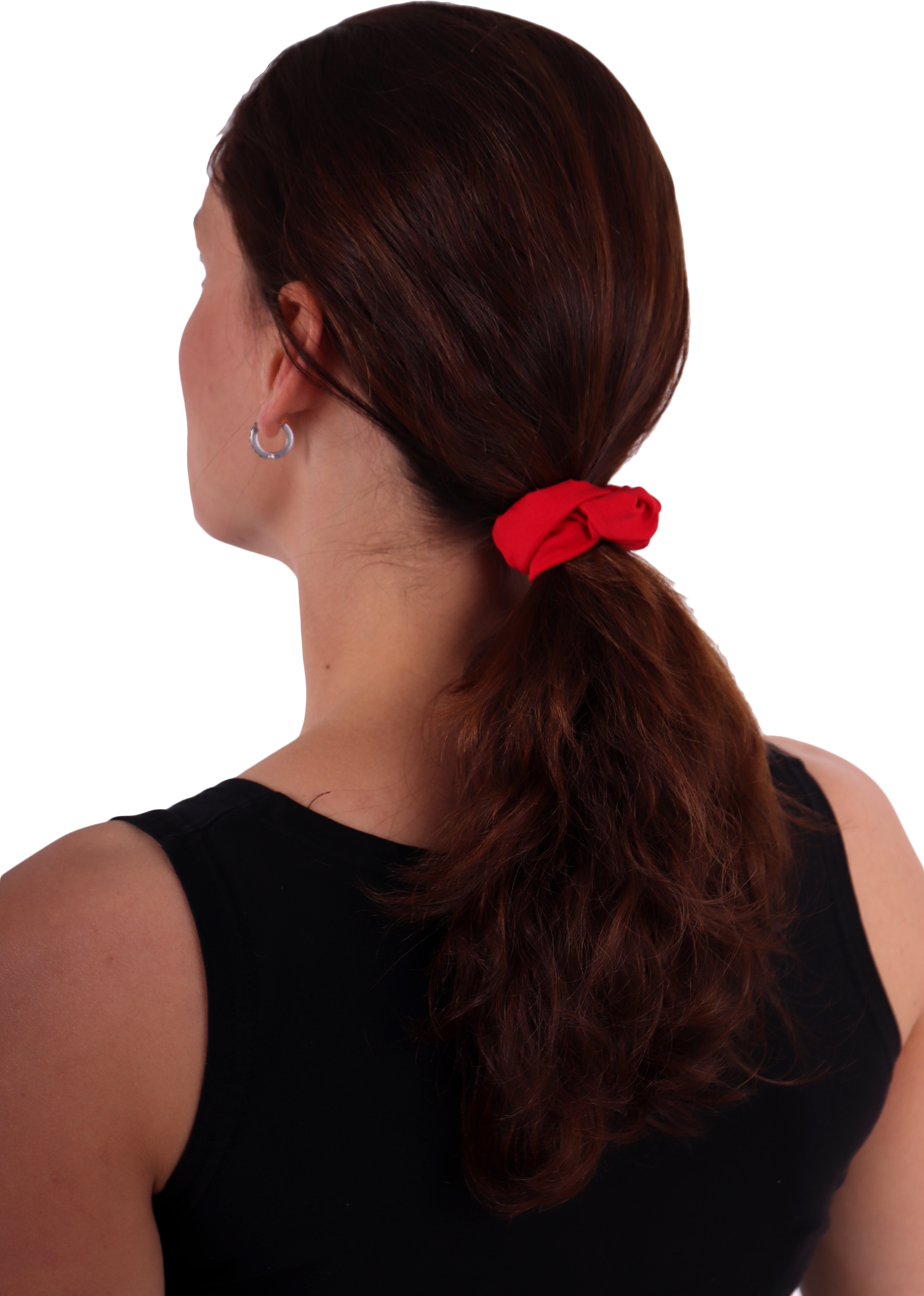 Fabric hair band, small, red