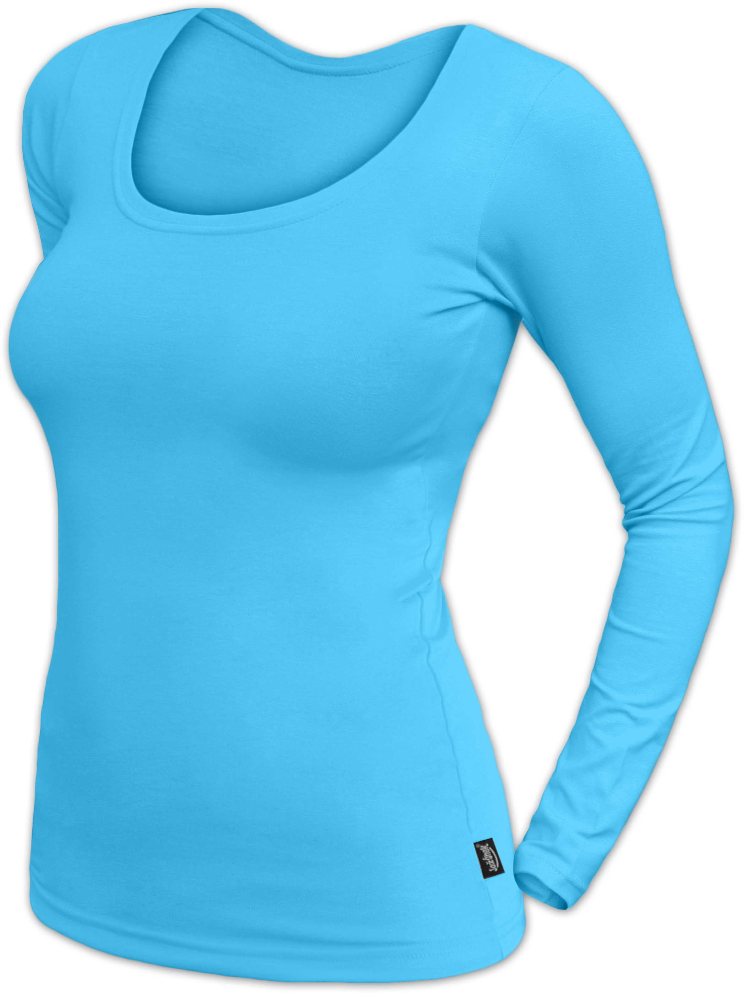 Women´s T-shirt Brigita, long sleeves, turquoise