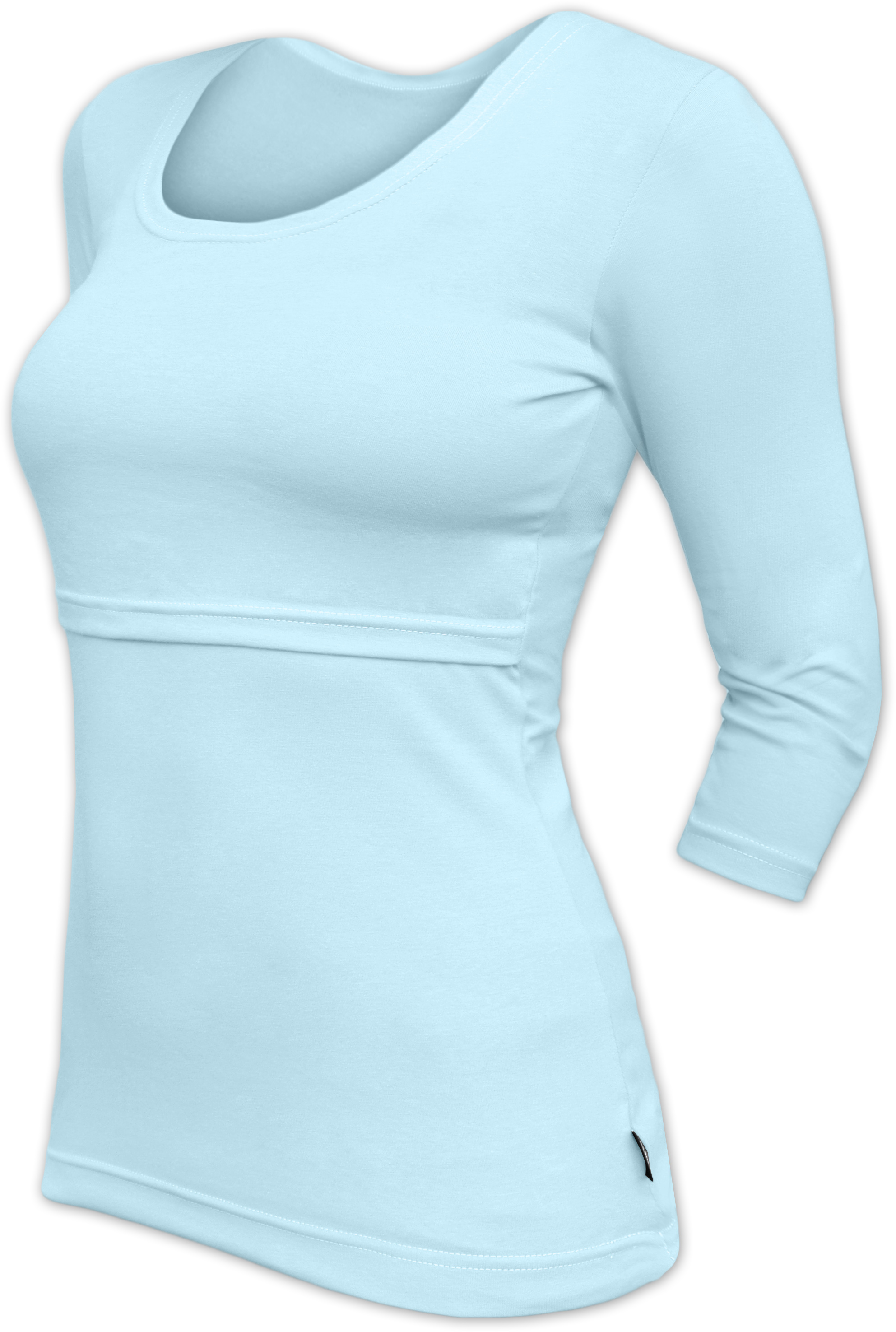 KATERINA- breast-feeding T-shirt 01, 3/4 sleeves, LIGHT BLUE S/M