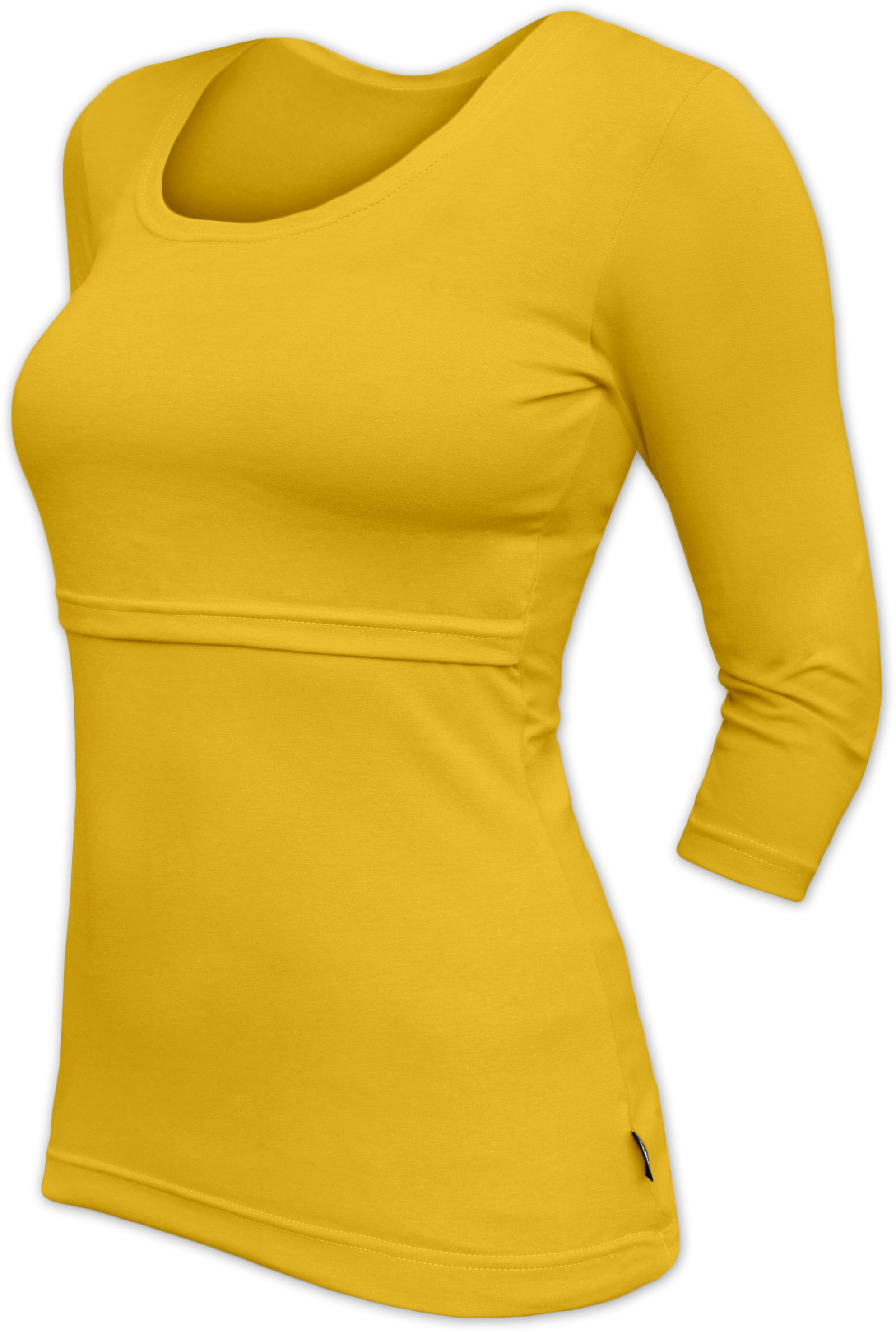 KATERINA- breast-feeding T-shirt 01, 3/4 sleeves, YELLOW-ORANGE S/M